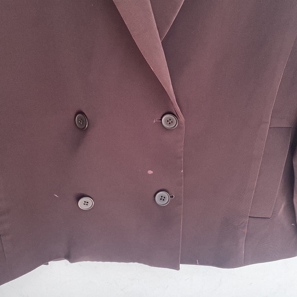RTR SAMSOE SAMSOE Hoys blazer 7331 color mole DoubleBreasted Blazer, Size Medium - Picture 4 of 16